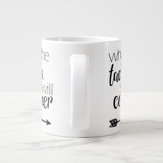 Was sie angeht, wird sie erobern - Tasse (Rückseite)