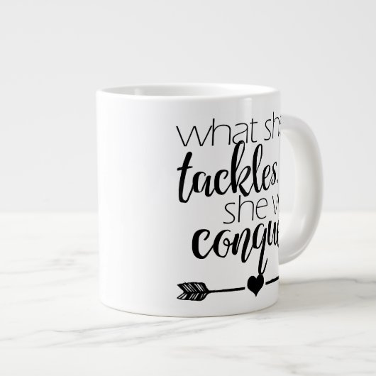 Was sie angeht, wird sie erobern - Tasse (Vorderseite Rechts)