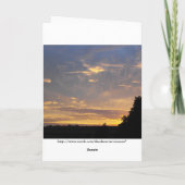 Was Sie Angelegenheiten. tun. ~ 17 Dankeskarte (Rückseite)