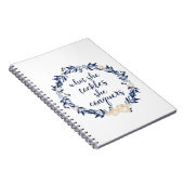 ", was sie anpackt, erobert sie " notizblock (Rechte Seite)