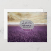 Was Sie auf der Postkarte tun werden (Vorne/Hinten)