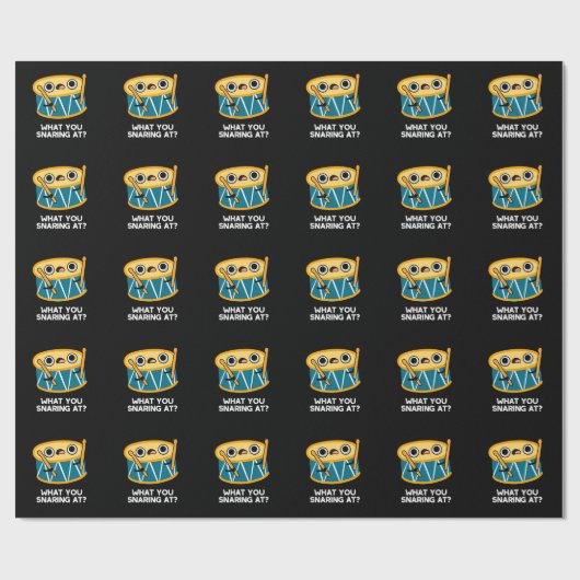 Was Sie bei der sonnigen Drummertrommel schnarchen Geschenkpapier (Flach)