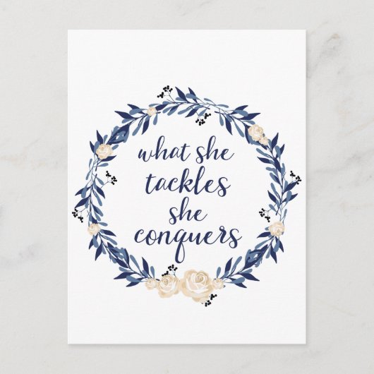 Was sie bekämpft, erobert sie postkarte (Vorderseite)