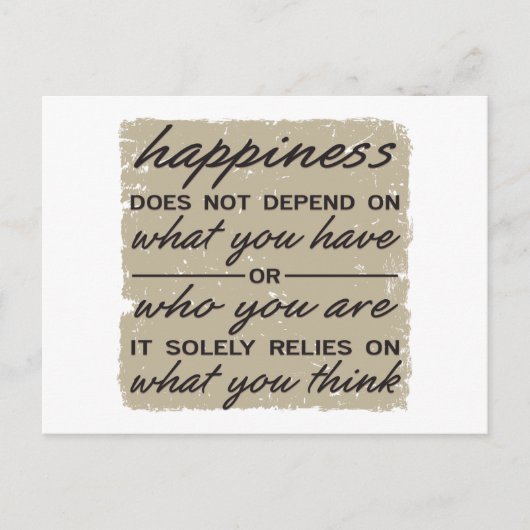 Was Sie denken Postkarte (Vorderseite)