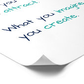 Was Sie denken, Sie werden Buddha Wahre Weisheit Z Poster (Ecke)