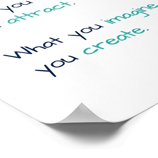 Was Sie denken, Sie werden Buddha Wahre Weisheit Z Poster (Ecke)