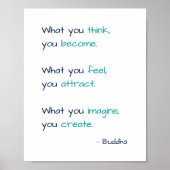 Was Sie denken, Sie werden Buddha Wahre Weisheit Z Poster (Vorne)