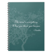 Was Sie denken, werden Sie Zitat - Notizblock (Vorderseite)