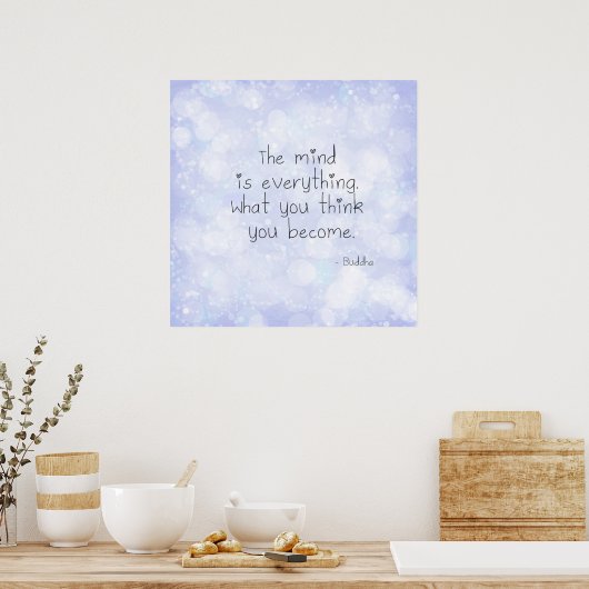 Was Sie denken zu werden Poster (Küche)