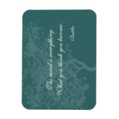 Was Sie denken zu Zitat zu werden - Buddha Magnete (Vertikal)