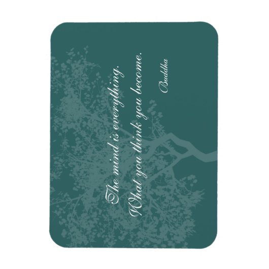 Was Sie denken zu Zitat zu werden - Buddha Magnete (Vertikal)