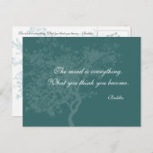 Was Sie denken zu Zitat zu werden - Buddha PostCar Postkarte (Vorne/Hinten)