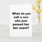 Was Sie eine Nonne anrufen, die gerade ihr Bar… Karte (Gelbe Blume)