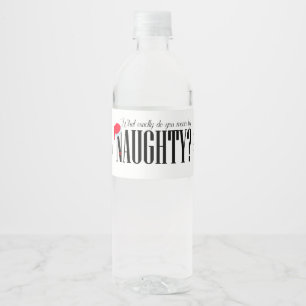 Was Sie genau gemein durch freches tun Wasserflaschenetikett