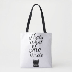 Was sie geschrieben Autor Slogan Author Motto Tasche