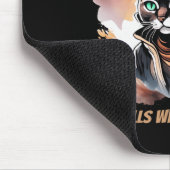 Was Sie hier sehen, erzählt, wer Sie sind, Katzen- Mousepad (Ecke)