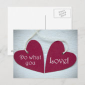 Was Sie Liebe 3 tun Postkarte (Vorne/Hinten)