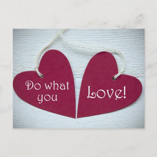 Was Sie Liebe 3 tun Postkarte (Vorderseite)