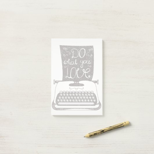 Was Sie Liebe tun Post-it Klebezettel (Auf Schreibtisch)