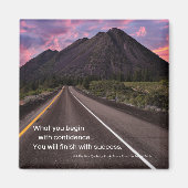 Was Sie mit Zuversicht beginnen... Inspiration Magnet (Vorne)