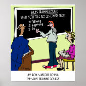 Was Sie nicht mit Kunden über Poster (Vorne)