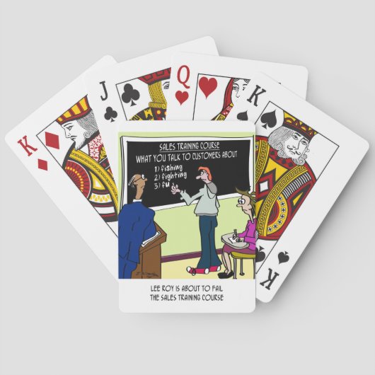 Was Sie nicht mit Kunden über Spielkarten (Rückseite)