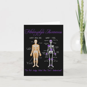 Was Sie sehen, was ich fühle Skeletton Fibromyalgi Karte