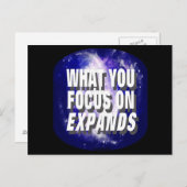 Was Sie sich auf die Erweiterung konzentrieren Postkarte (Vorne/Hinten)