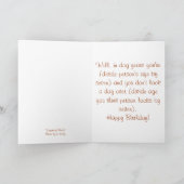 Was?! Sie sind (kundenspezifisches Alter)? Karte (Innenseite)