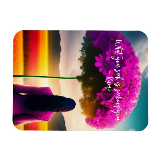 Was Sie suchen Dreamscape Rumi Zitat Magnet (Horizontal)