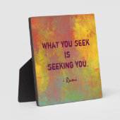 Was Sie suchen Rumi Quote Typografie Fotoplatte (Vorderseite)