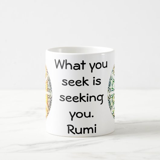 Was Sie suchen Rumi Wisdom Attraction Quotation Kaffeetasse (Mittel)
