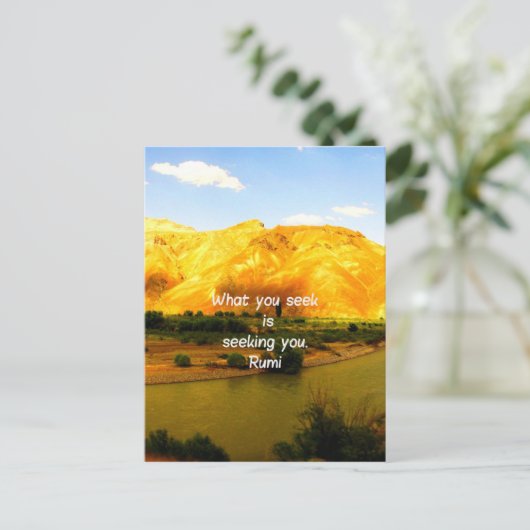 Was Sie suchen Rumi Wisdom Attraction Quotation Postkarte (Stehend Vorderseite)