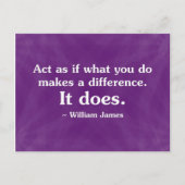 Was Sie tun, kann einen Unterschied machen 2 Postkarte (Vorderseite)