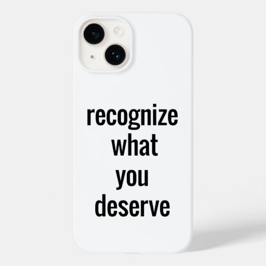 Was Sie verdienen iPhone Case (Rückseite)