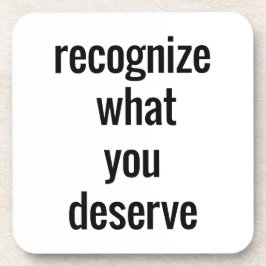 Was Sie verdienen, ist harter Kunststoff-Untersetz Getränkeuntersetzer