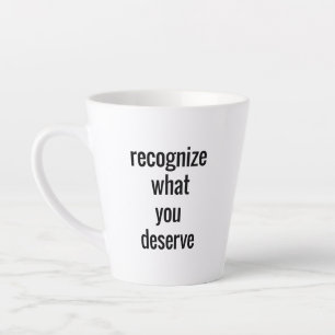 Was Sie verdienen Latte-Tasse Milchtasse