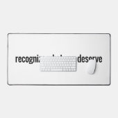 Was Sie verdienen Schreibmatte Schreibtischunterlage (Tastatur & Maus)