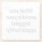 Was Sie vermeiden Glass-Untersetzer Glasuntersetzer (Rückseite)