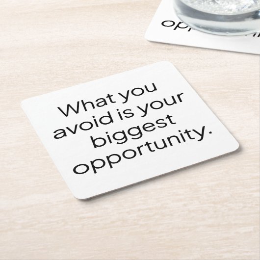 Was Sie vermeiden Paper Untersetzer (angewinkelt)