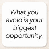 Was Sie vermeiden Paper Untersetzer (Vorderseite)