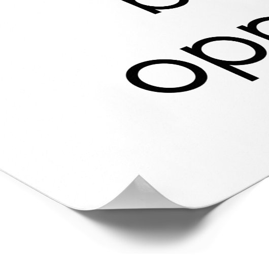 Was Sie vermeiden Poster (Ecke)