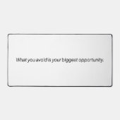 Was Sie vermeiden Schreibtischmatte (Vorderseite)