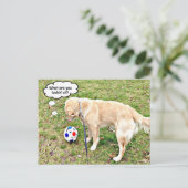 Was siehst du auf die goldene Angesicht? Postkarte (Stehend Vorderseite)