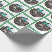 "Was siehst du dir an?" Geschenkpapier (Ecke)