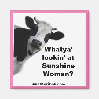 Was sieht denn die Sonnenscheinin-Frau aus? Fun Ma Magnet