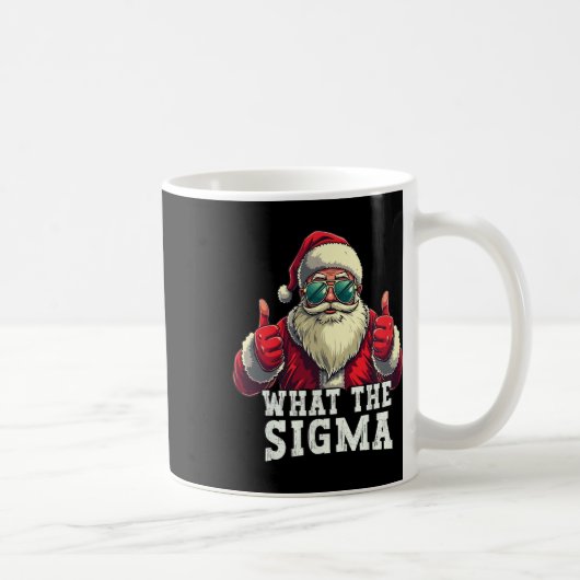Was Sigma Santa Funny Christmas Meme Xmas Riz Kaffeetasse (Rechts)
