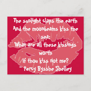 Was sind all diese Küsse wert? Postkarte