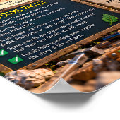 Was sind Fossilien Infografik Poster (Ecke)
