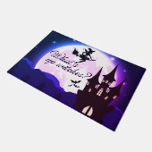 Was sind Hexen? Door Mat (Lila) Fußmatte (Schrägansicht)